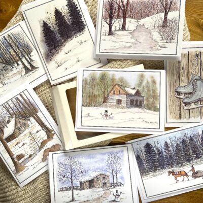 Carte de Souhaits 5x7 po Coffret de Noël Série 3