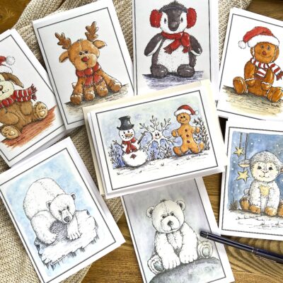 Carte de Souhaits 5x7 po Coffret de Noël Série 4