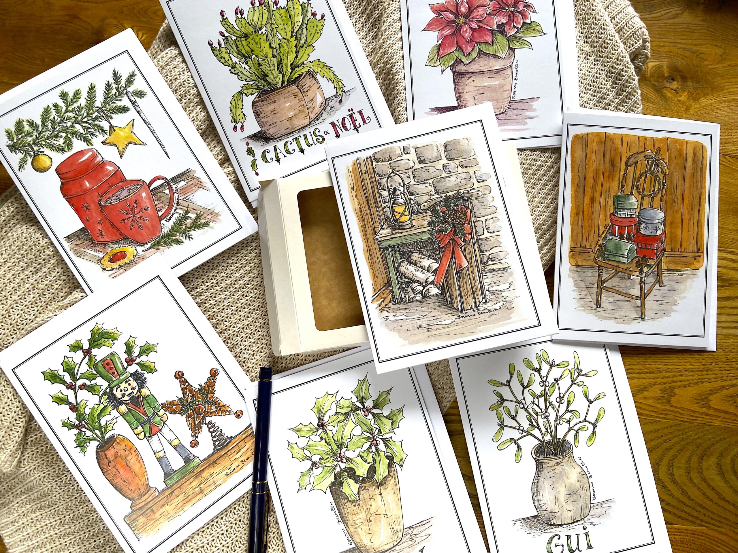 Carte de Souhaits 5x7 po Coffret de Noël Série 2