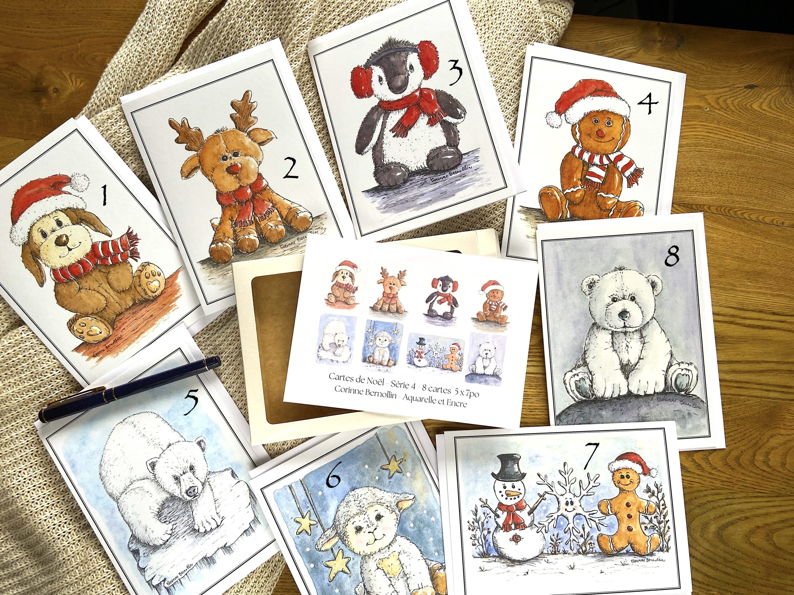 Carte de Souhaits 5x7 po Coffret de Noël Série 4 – Image 2