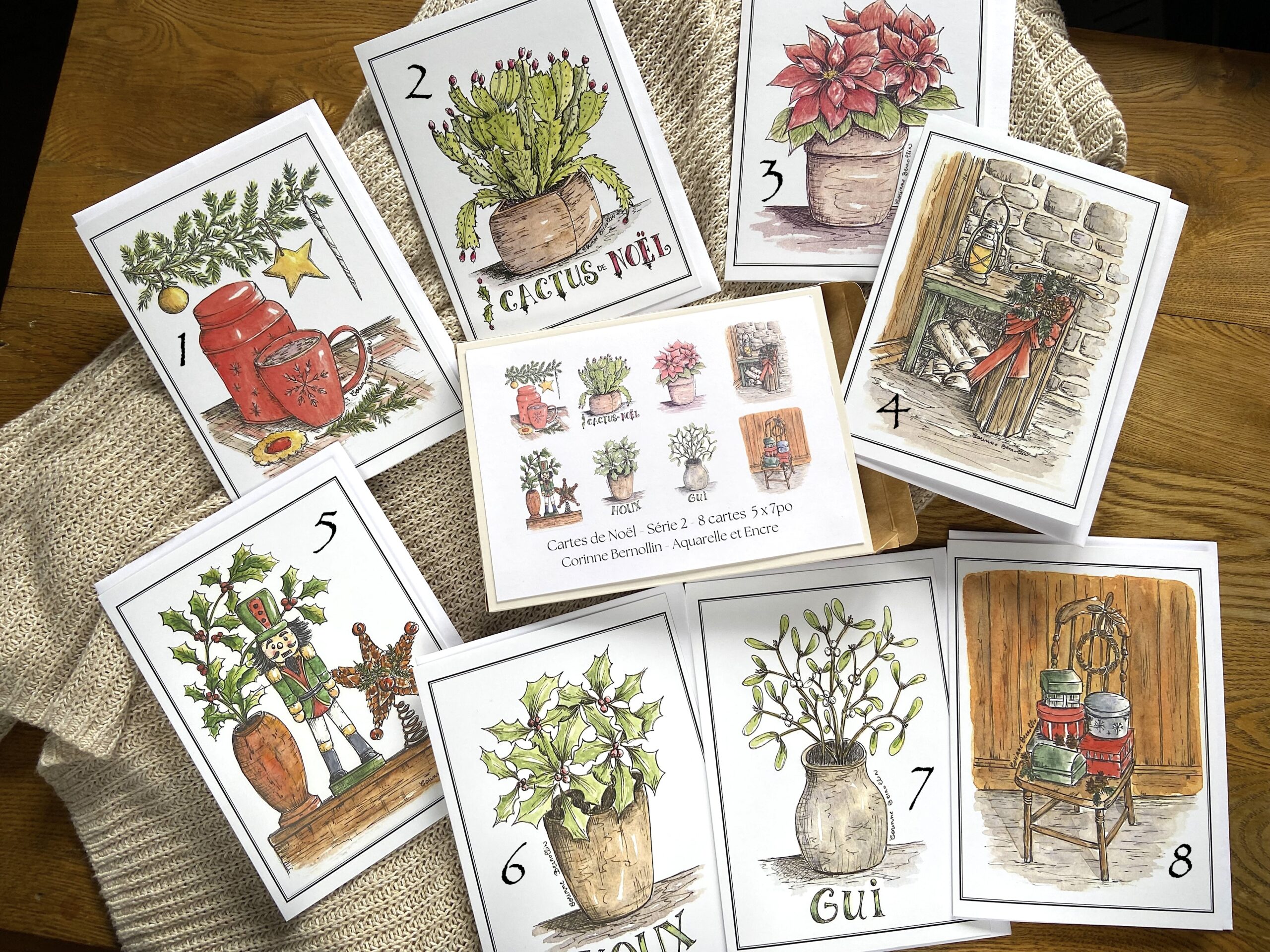 Carte de Souhaits 5x7 po Coffret de Noël Série 2 – Image 2