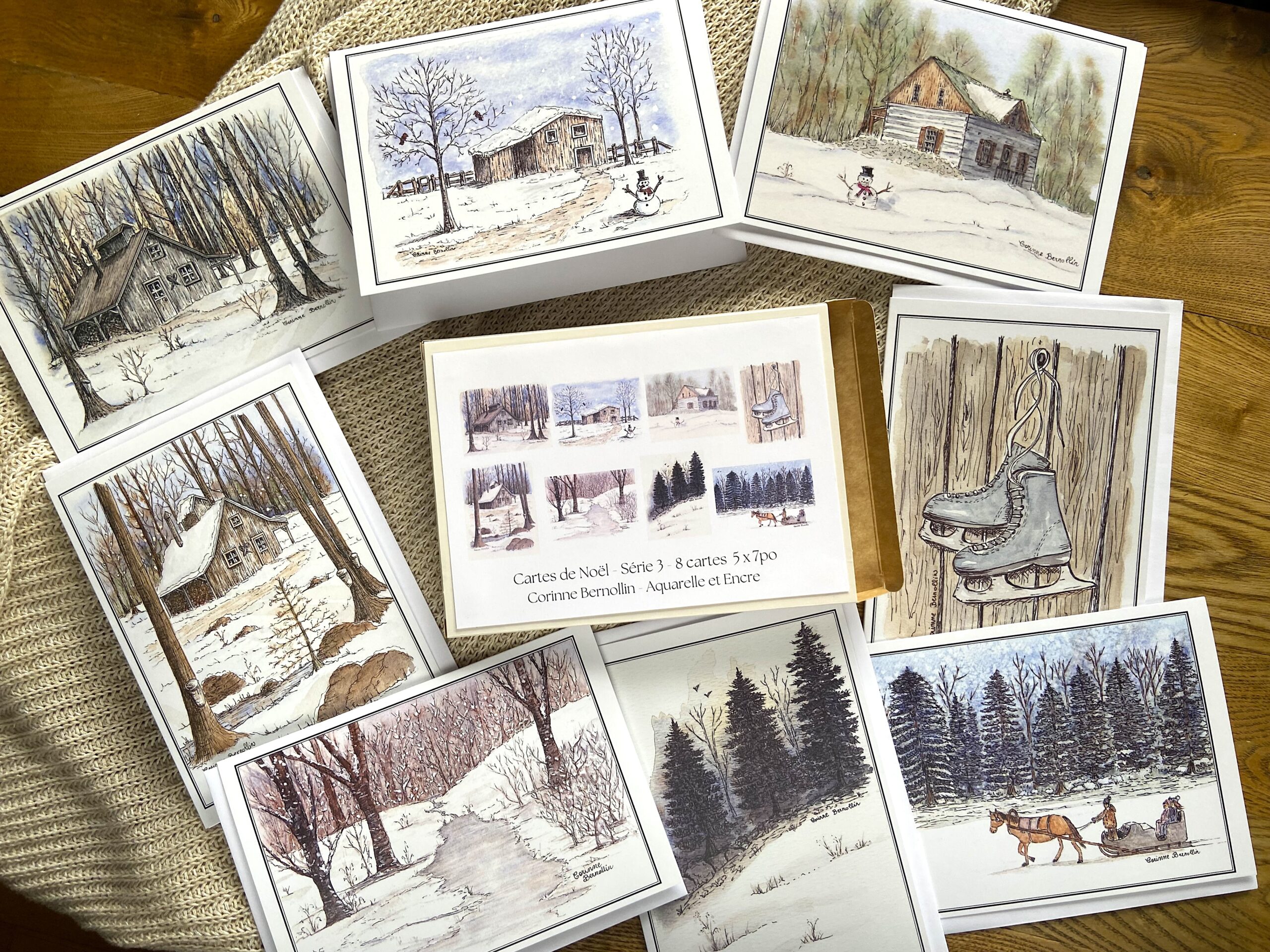 Carte de Souhaits 5x7 po Coffret de Noël Série 3 – Image 3