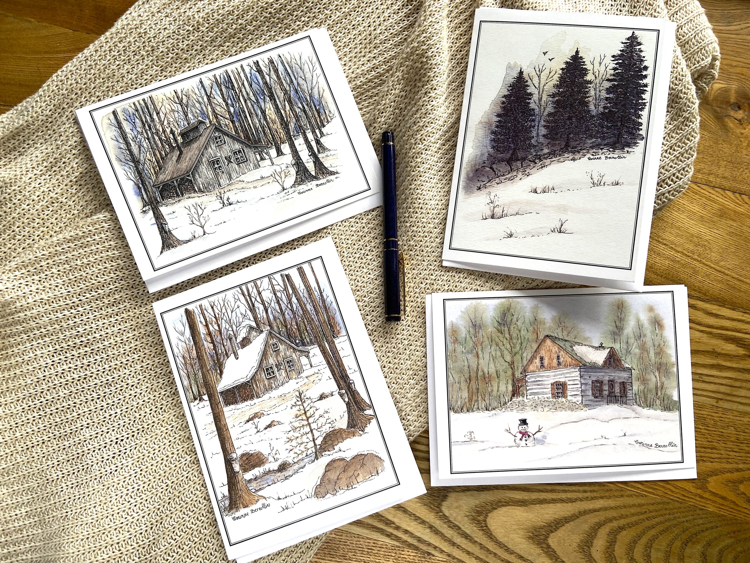 Carte de Souhaits 5x7 po Coffret de Noël Série 3 – Image 4