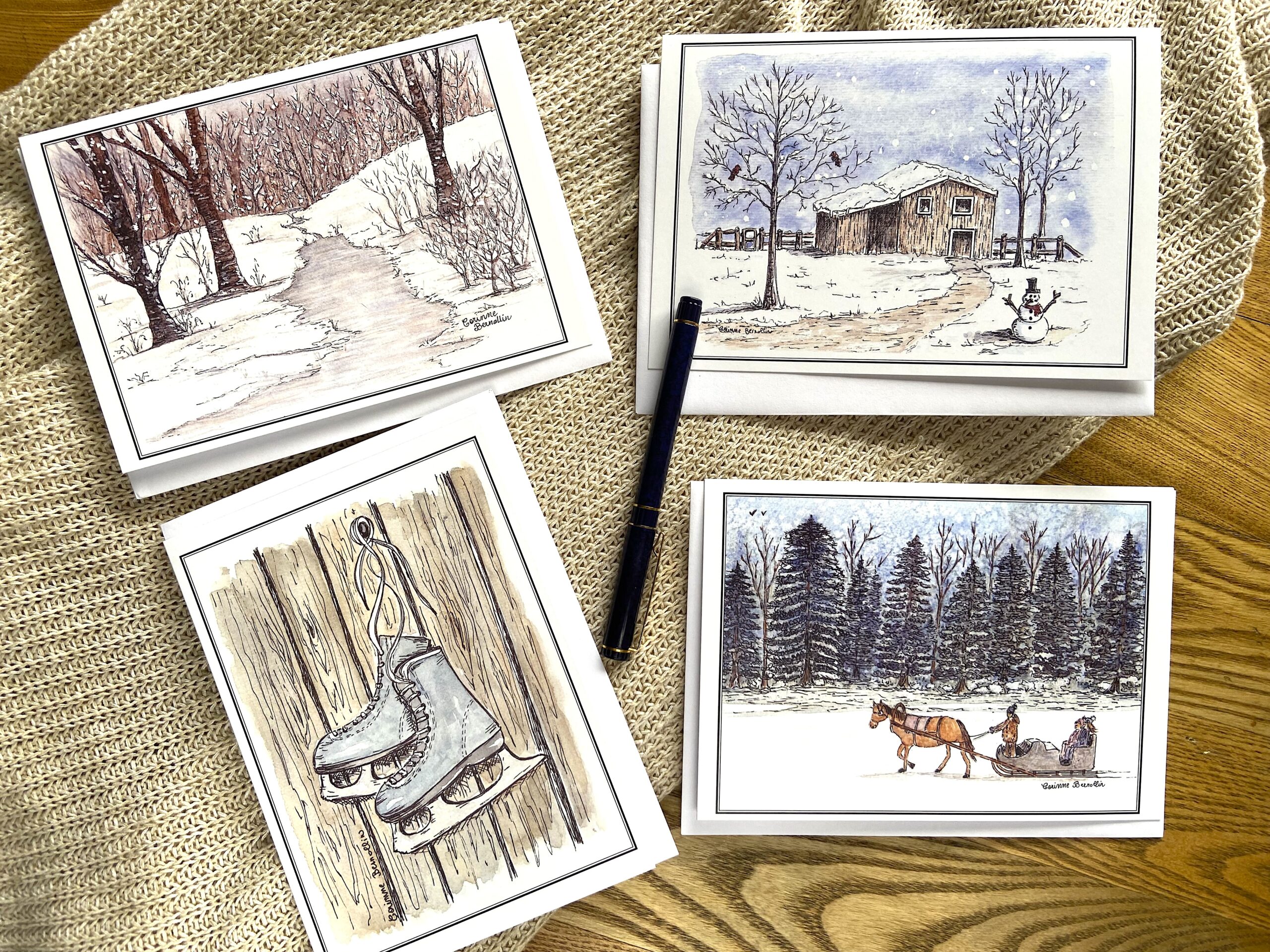Carte de Souhaits 5x7 po Coffret de Noël Série 3 – Image 5